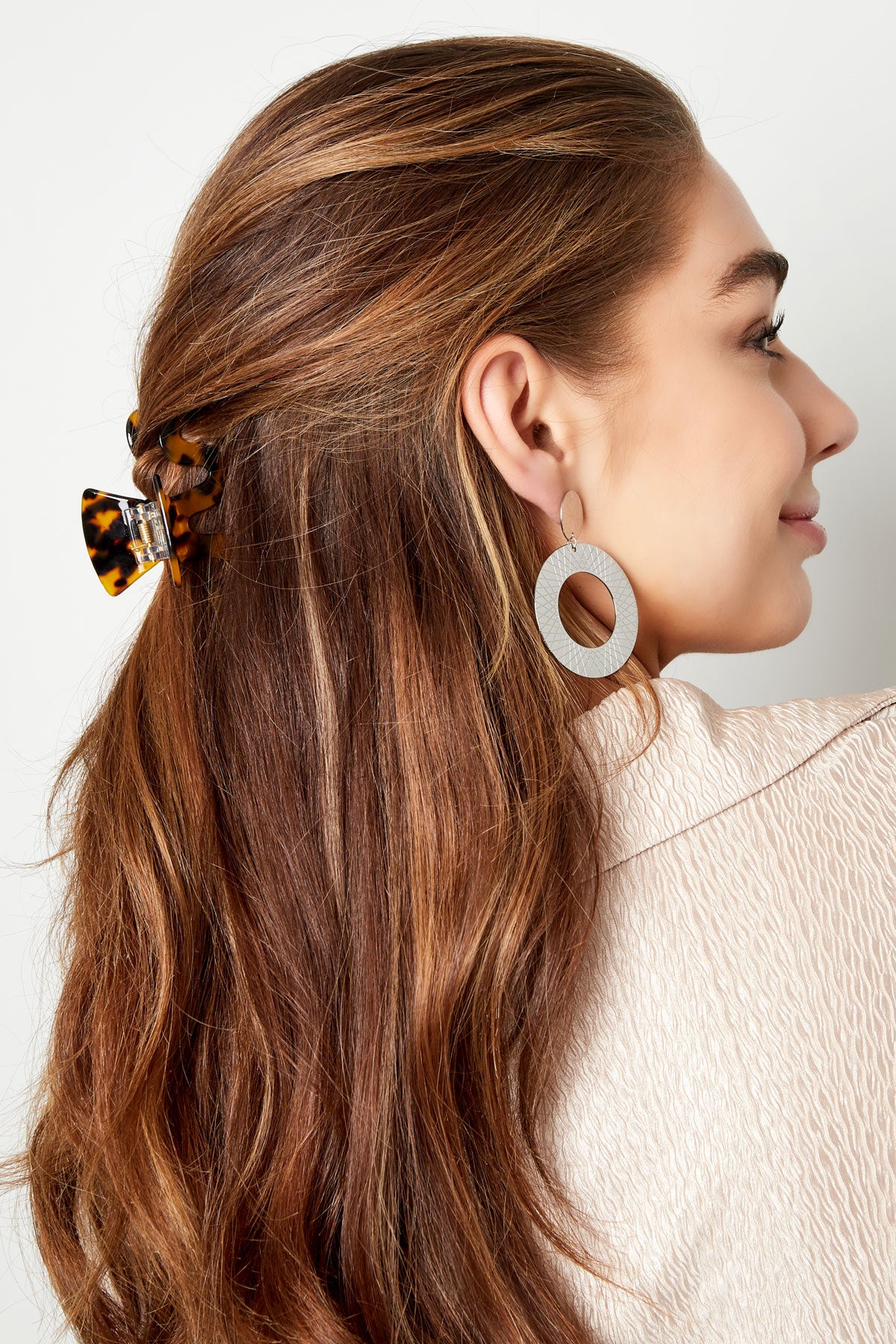 Fermaglio per capelli ricciolo con stampa