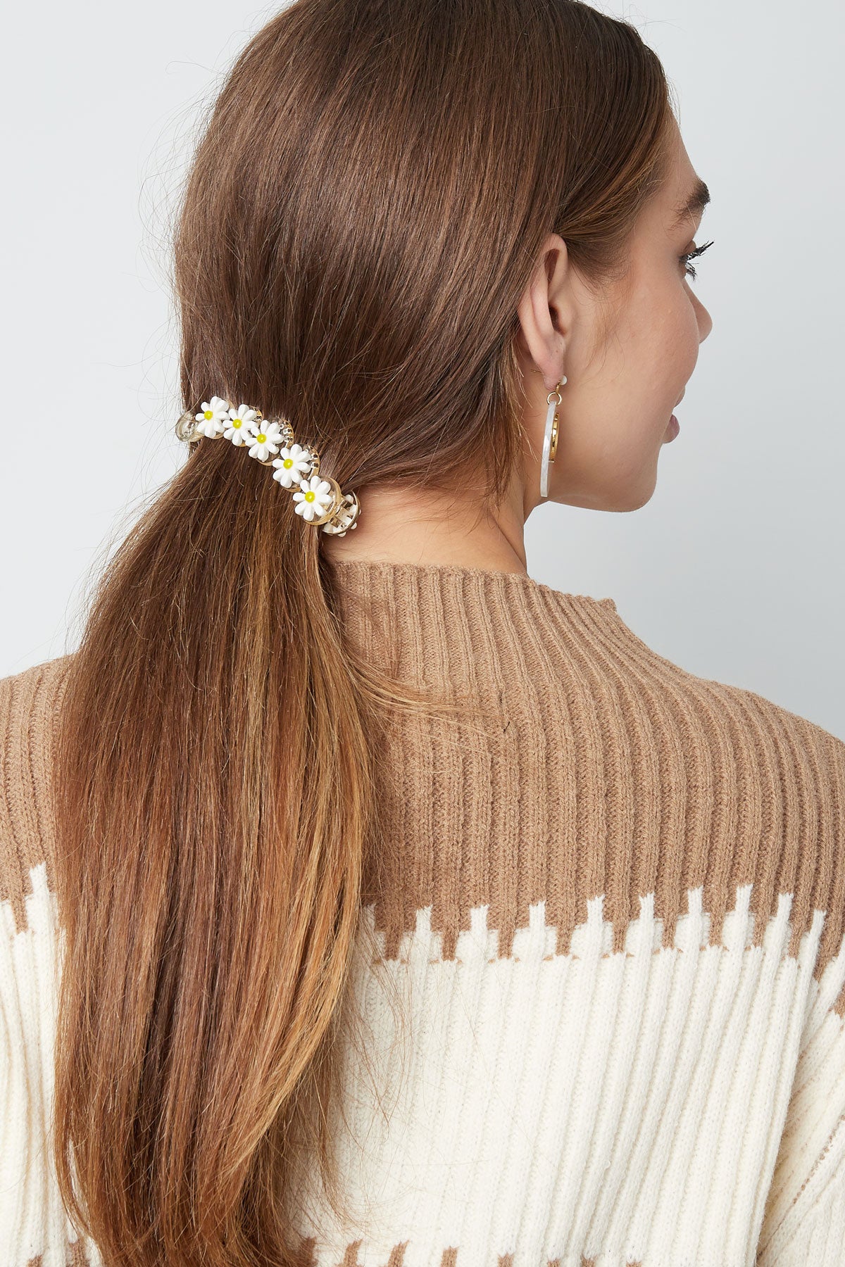 Fermaglio margherite bianche