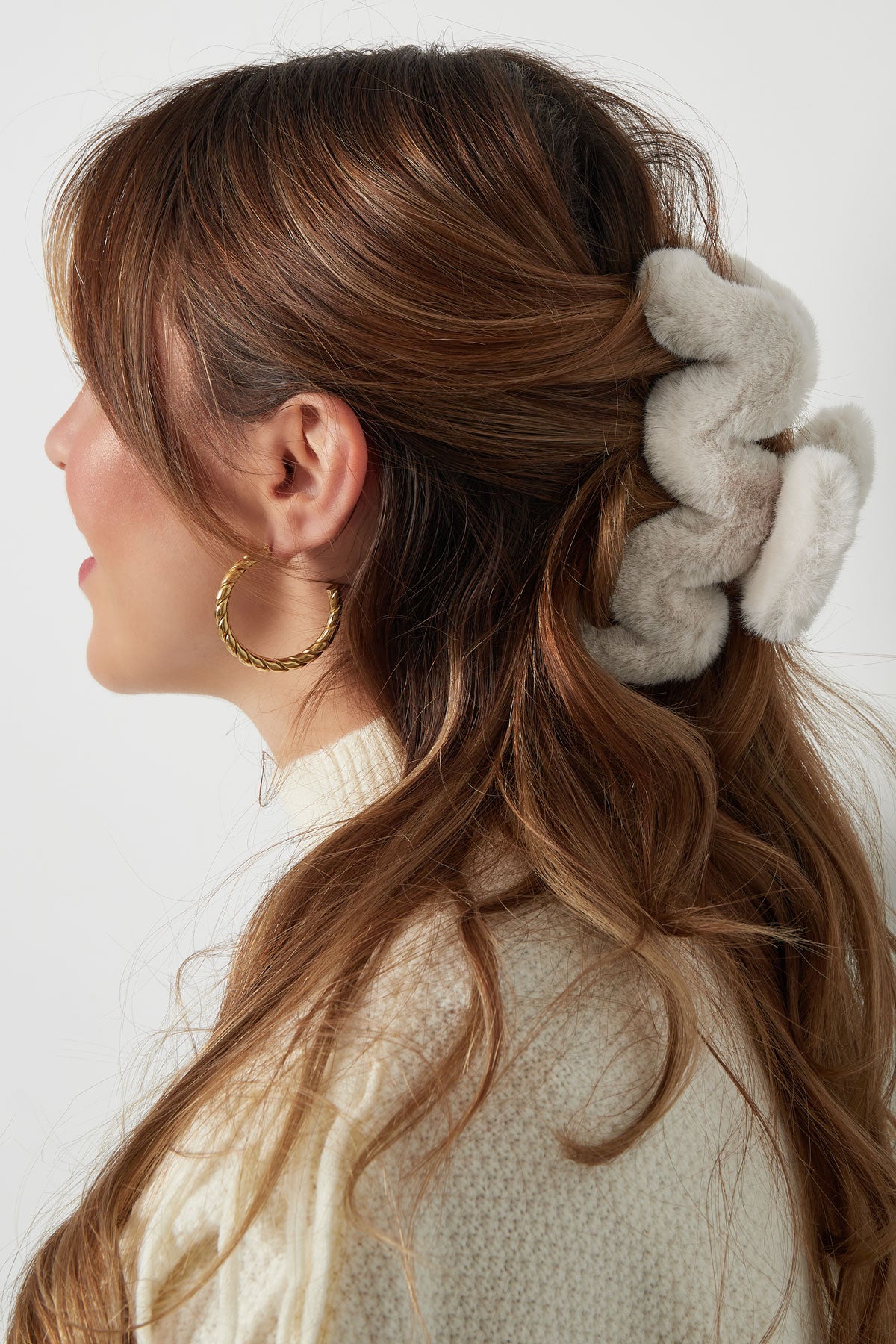 Fermaglio per capelli soffice zigzag