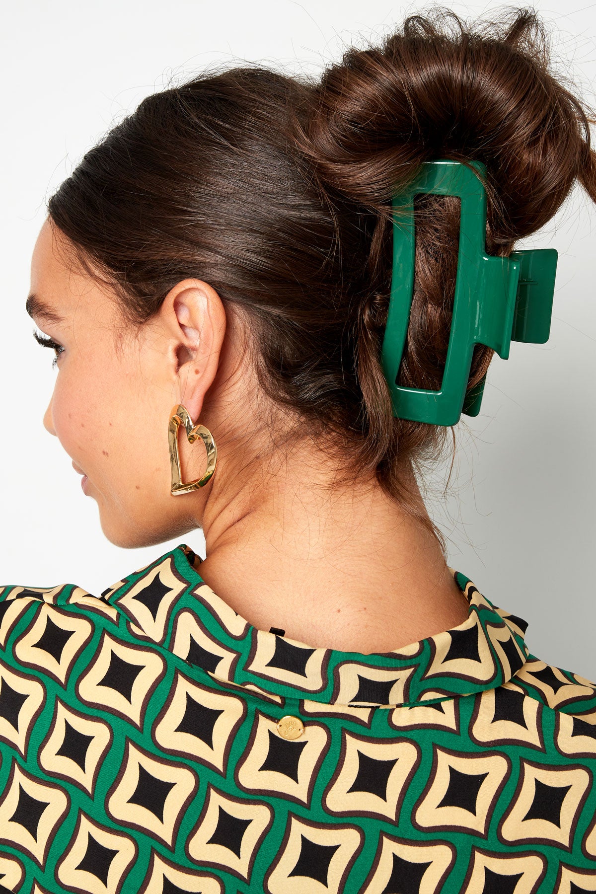 Fermacapelli rettangolare lucido