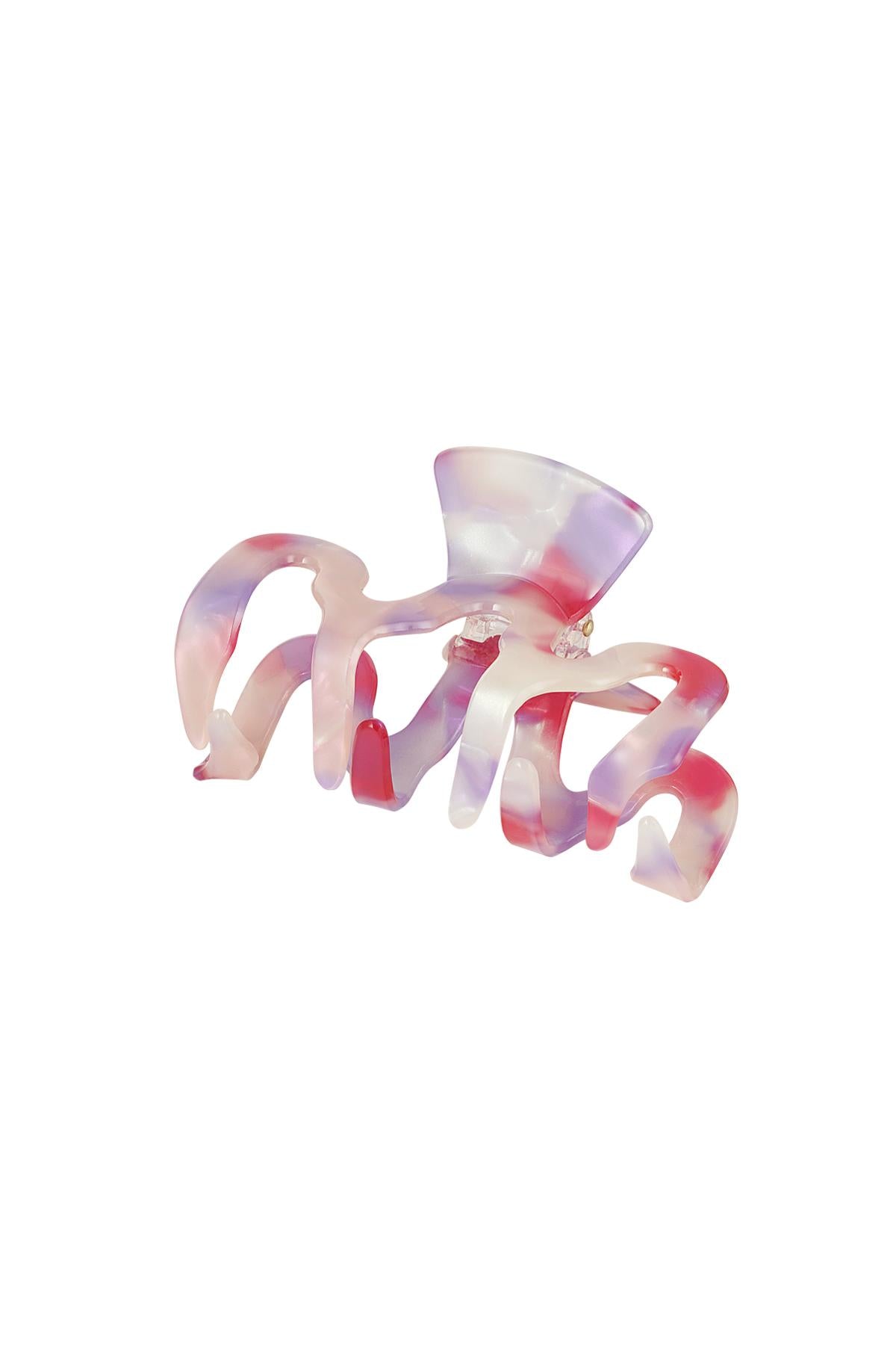 Fermaglio per capelli ricciolo con stampa