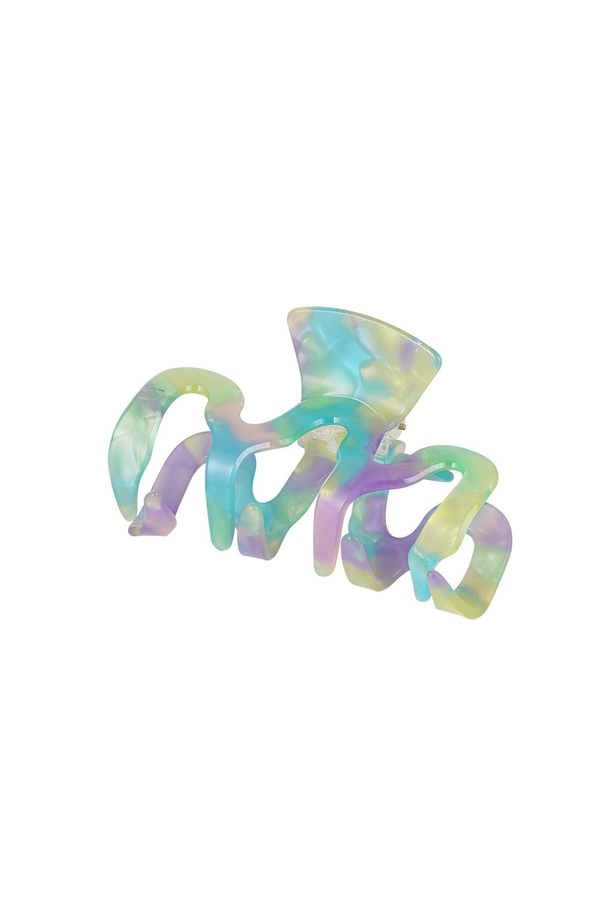 Fermaglio per capelli ricciolo con stampa