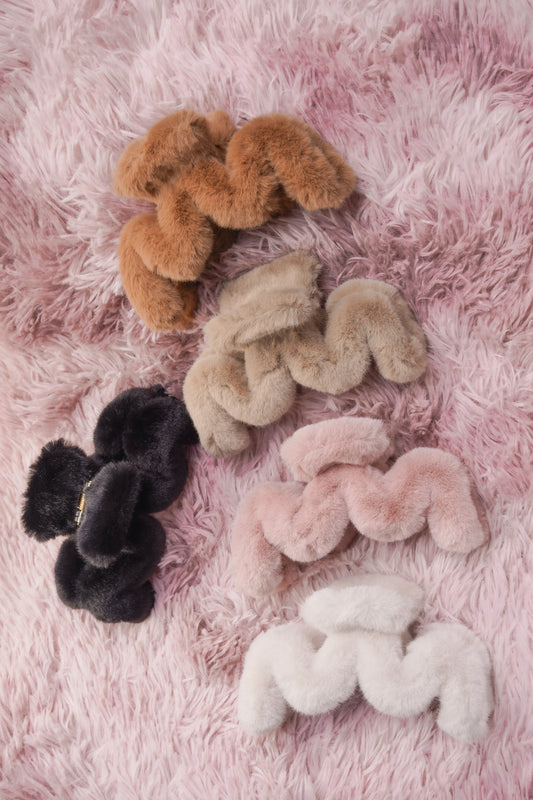 Fermaglio per capelli soffice zigzag